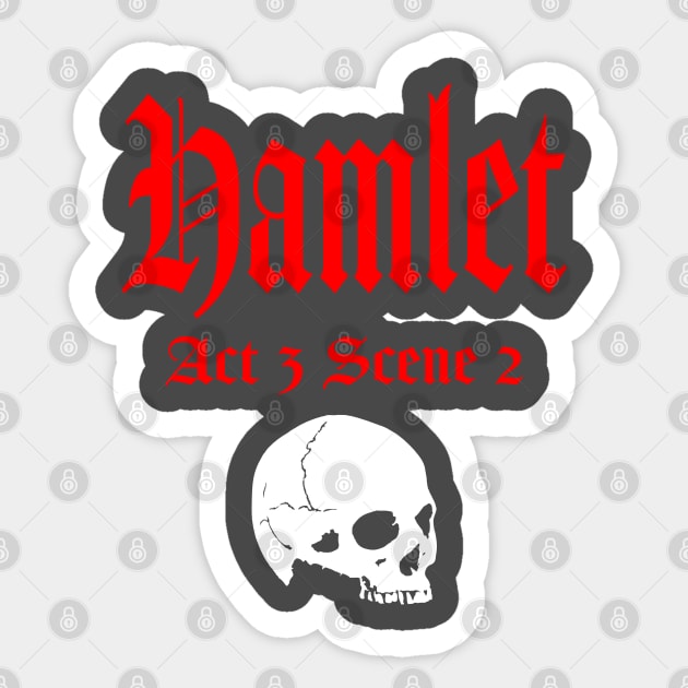 Hamlet Sticker by CafeConCawfee